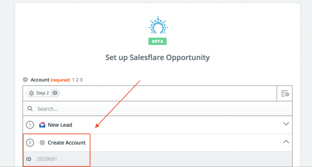 Salesflare 기회 설정