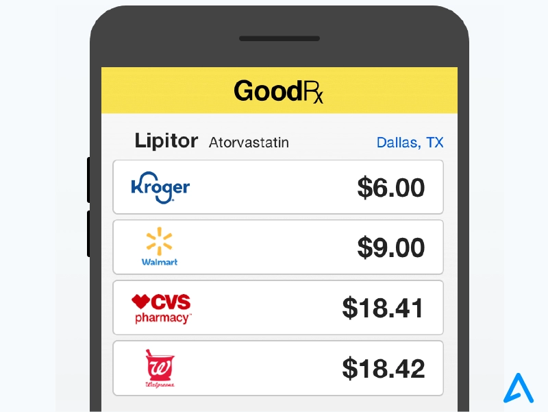 Prescription Drug Price Comparison
in a prescription discount app