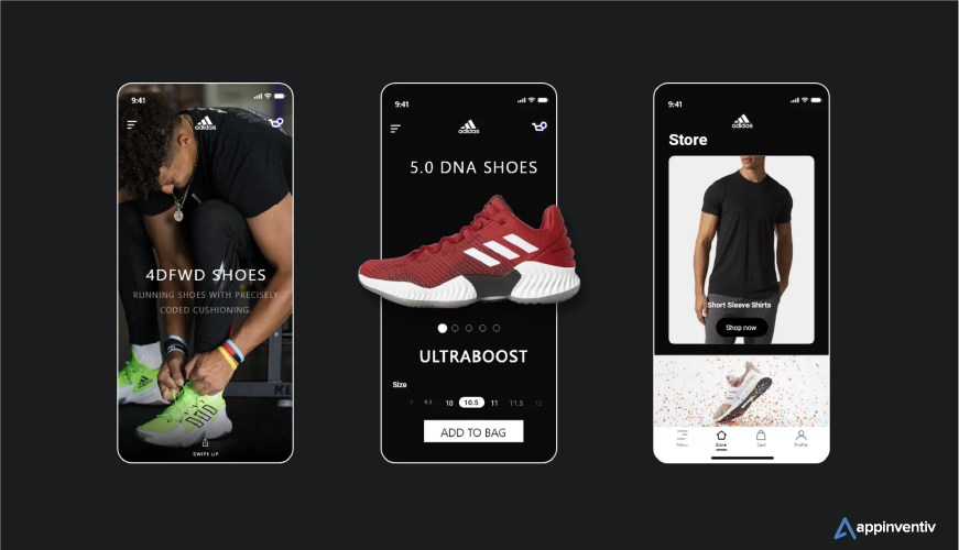 Adidas app screen