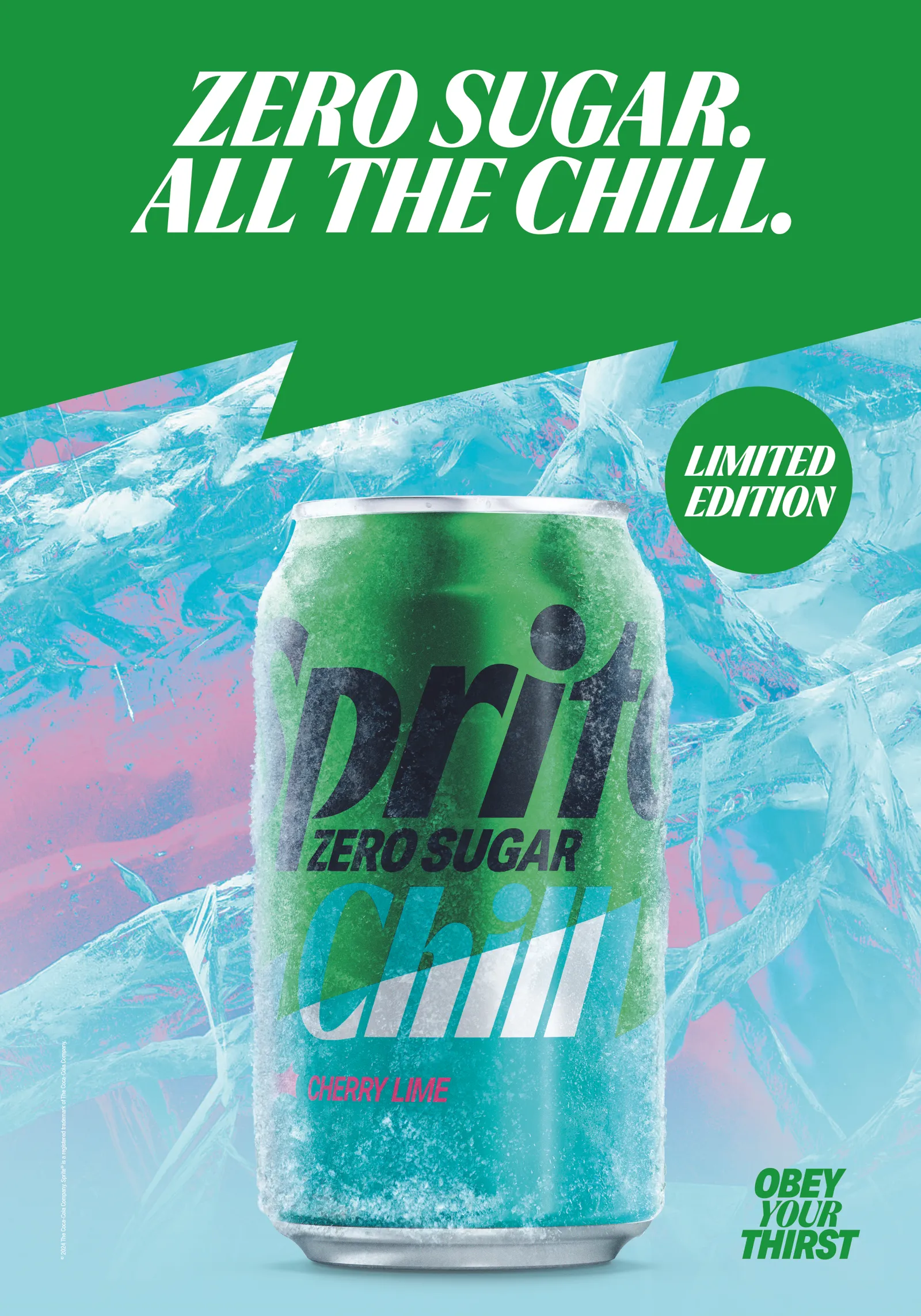 Uma foto do produto da lata de refrigerante Sprite Chill de edição limitada da Sprite