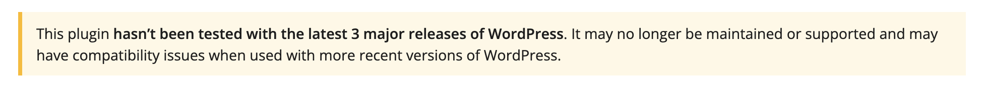 ความเข้ากันได้ของปลั๊กอิน WordPress และคำเตือนการอัปเดตล่าสุด