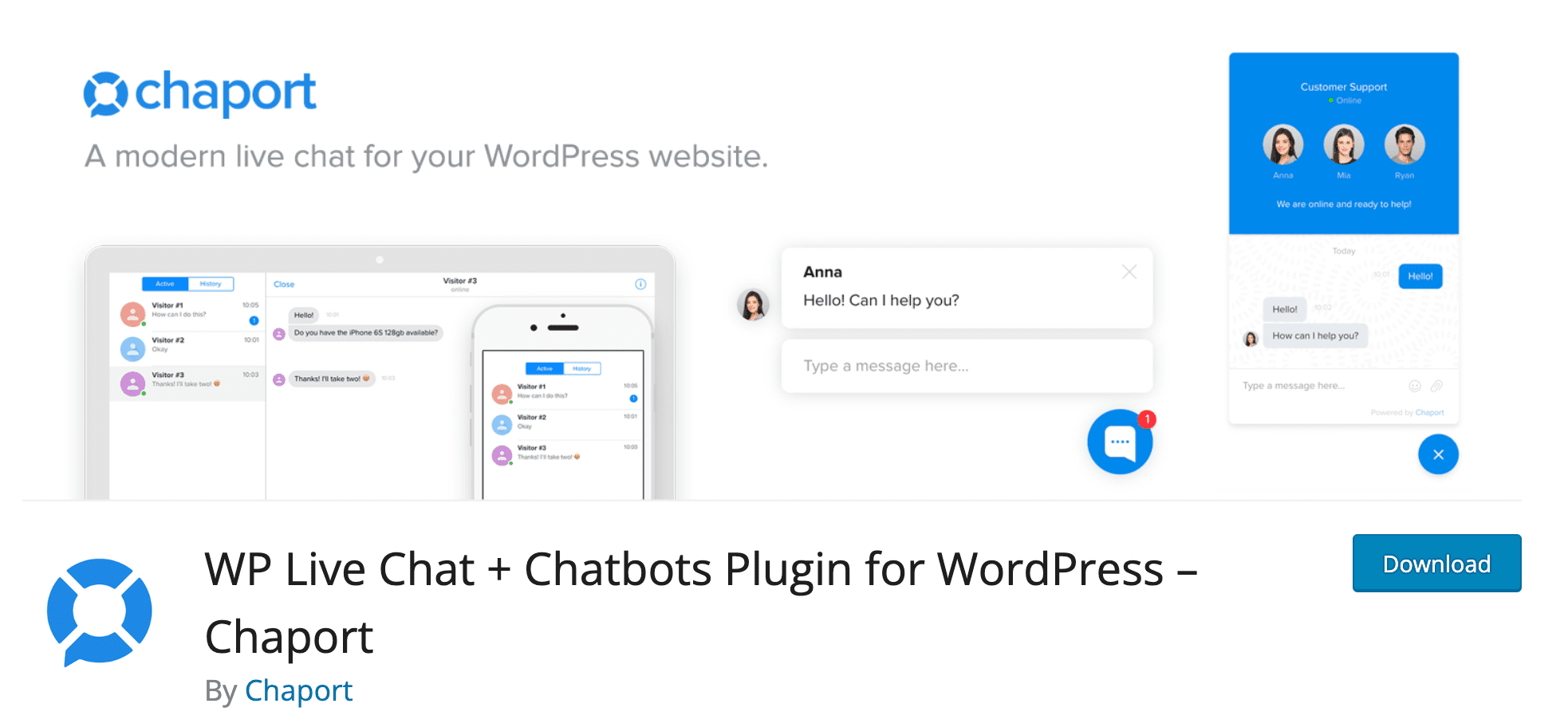 Plug-in Chaport para WordPress