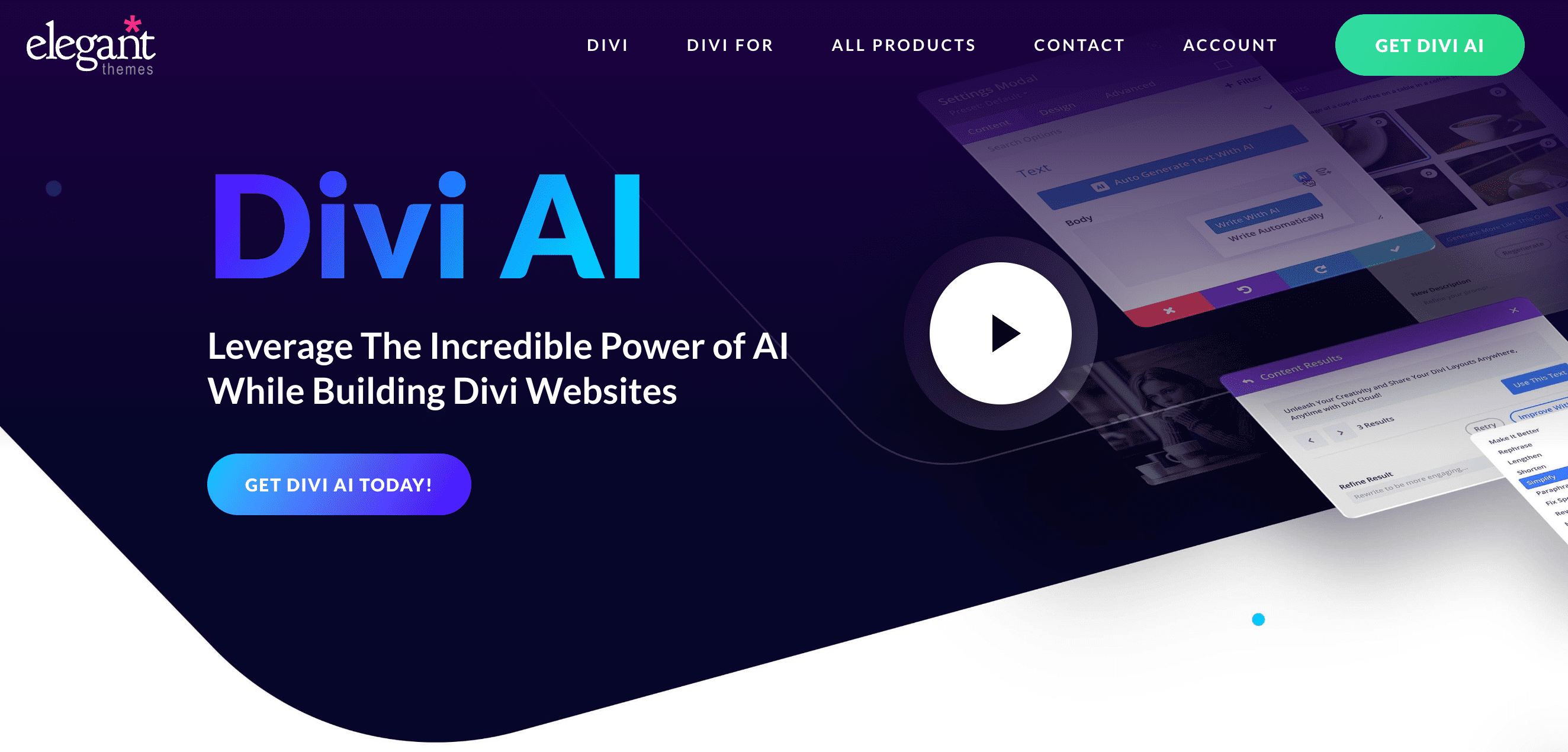 Plug-in Divi AI para WordPress