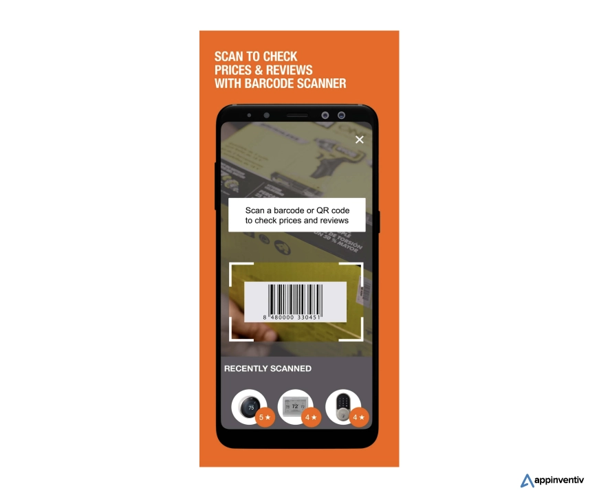 prices and reviews scanner in eCommerce app