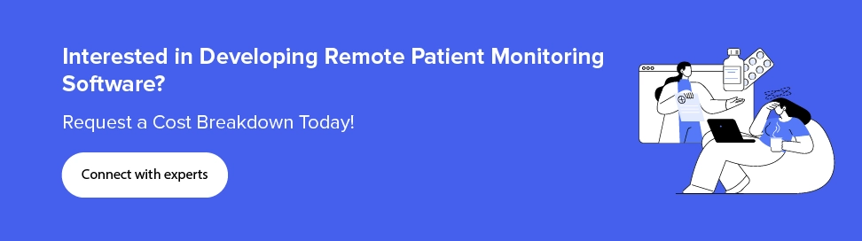 Get complete cost estimation of building Remote Patient Monitoring Software
