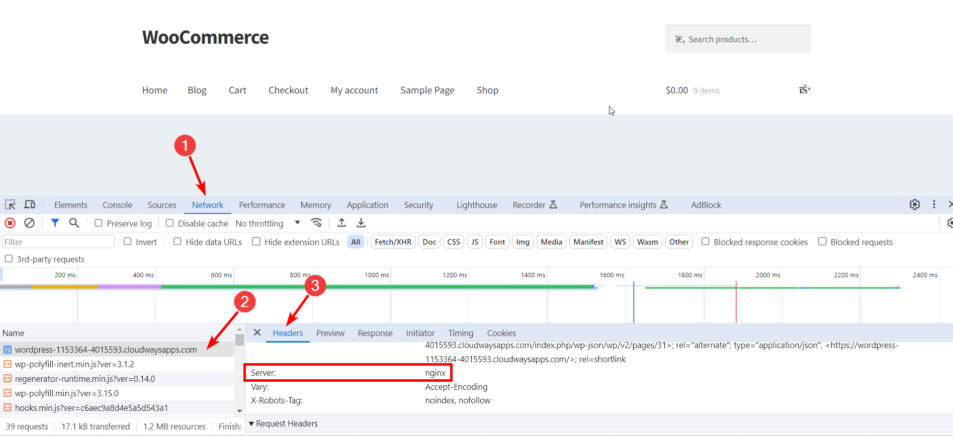 Identificarea serverului Cache Control