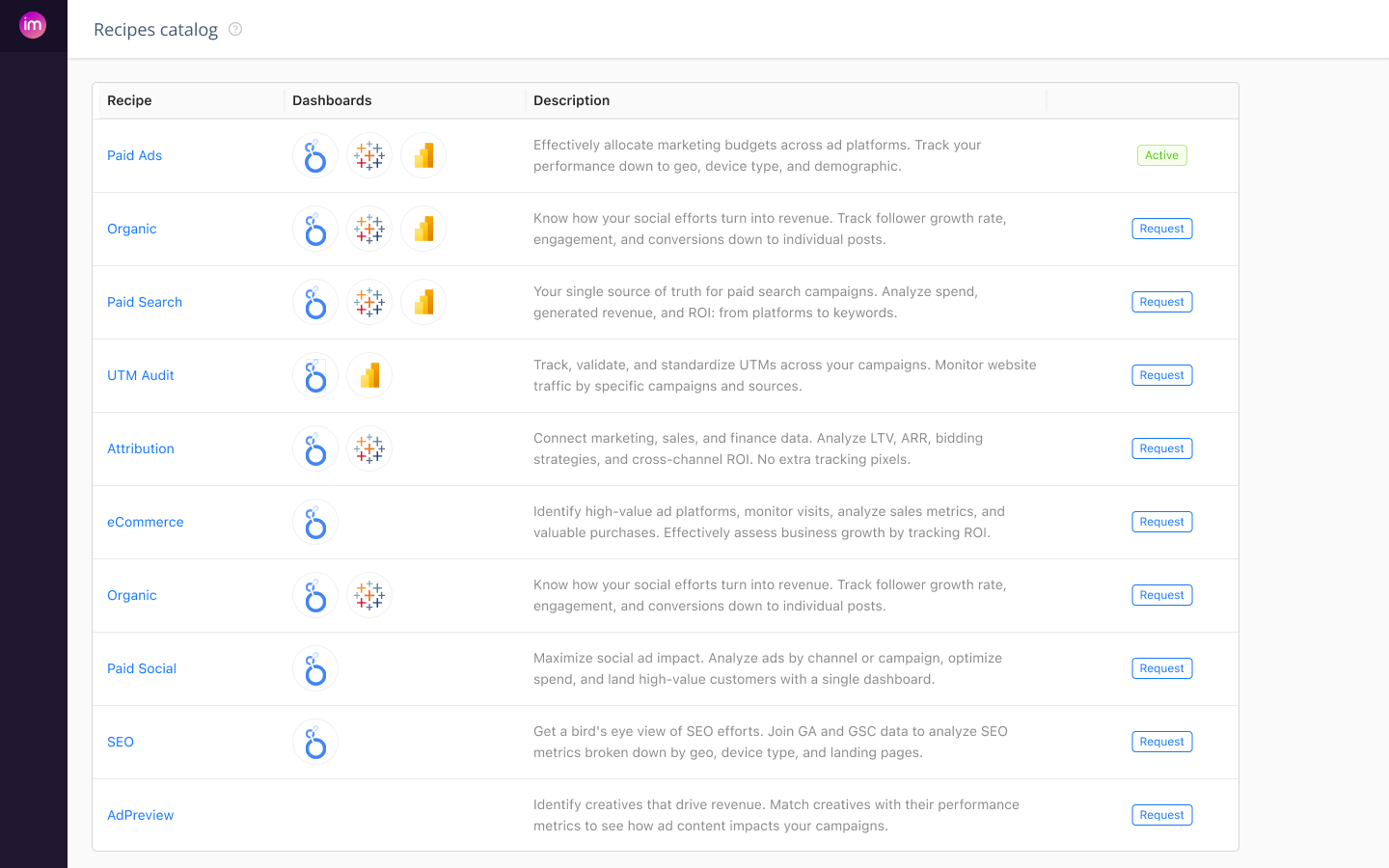 Improvado est une plateforme d'analyse marketing et de gestion de données de niveau entreprise.