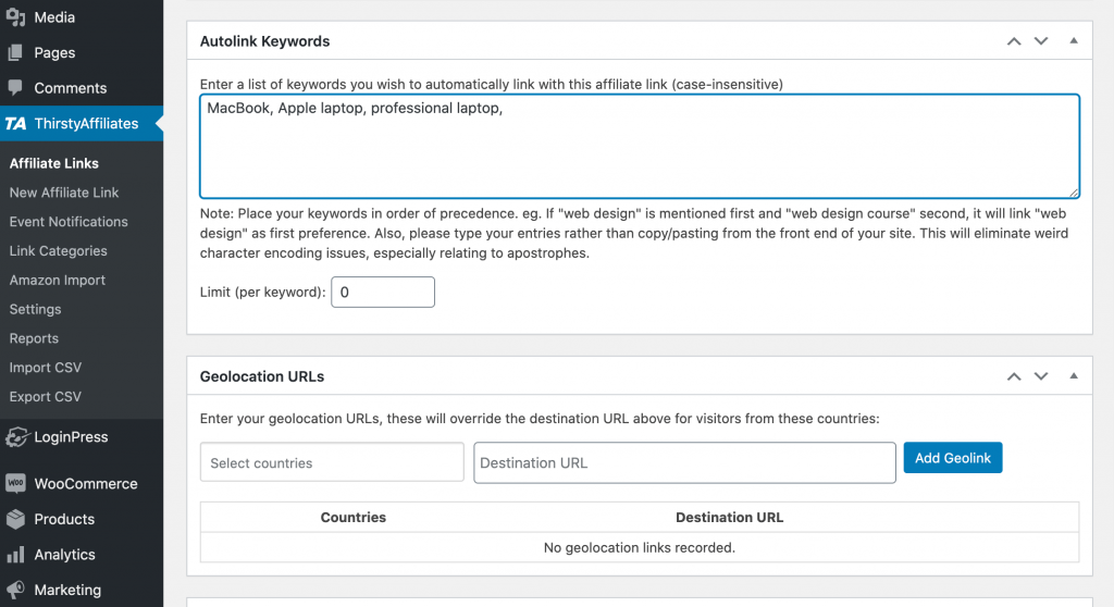 Le plugin ThirstyAffiliates pour le marketing d'affiliation en 2021.