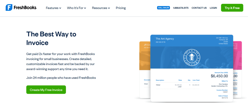 Freshbooks-Homepage