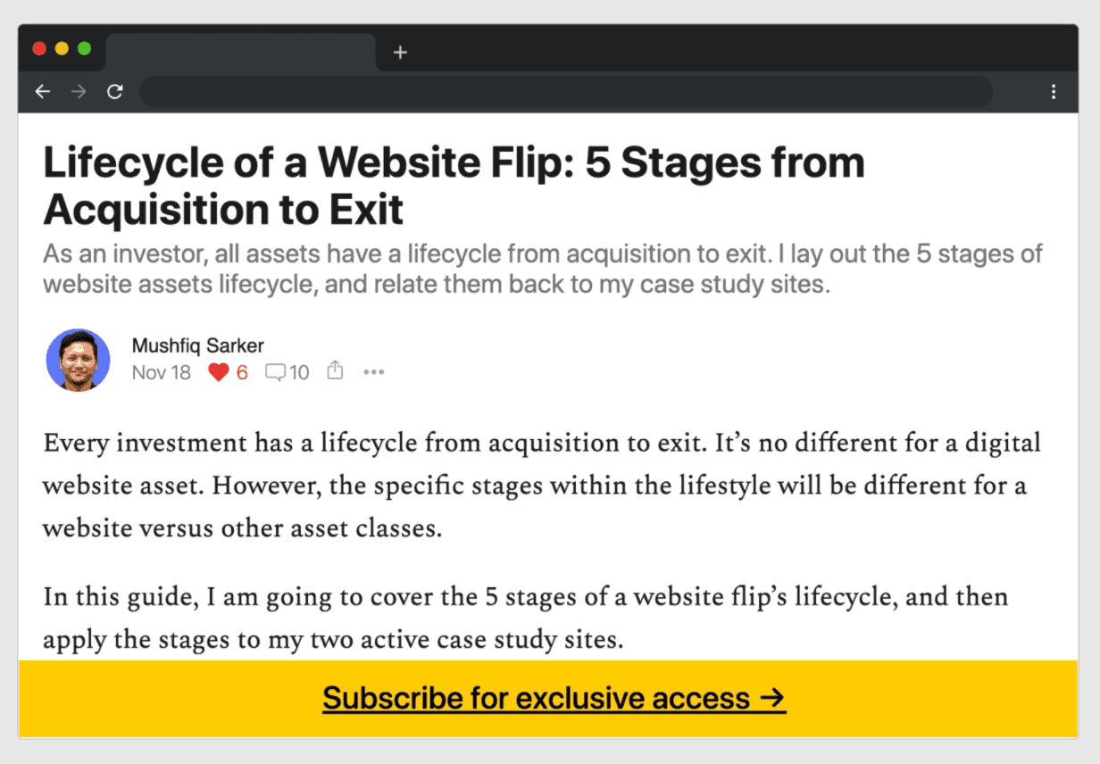 Le site Web Flip