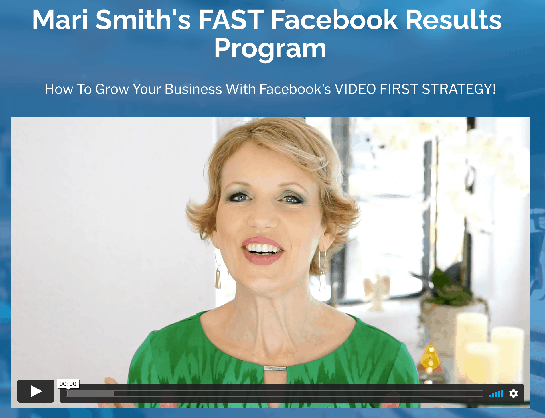 Programme de résultats rapides sur Facebook de Mari Smith