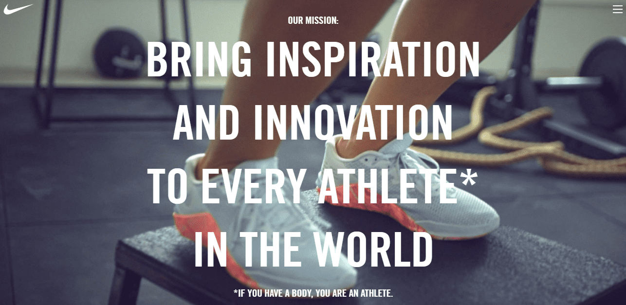 La mission de Nike