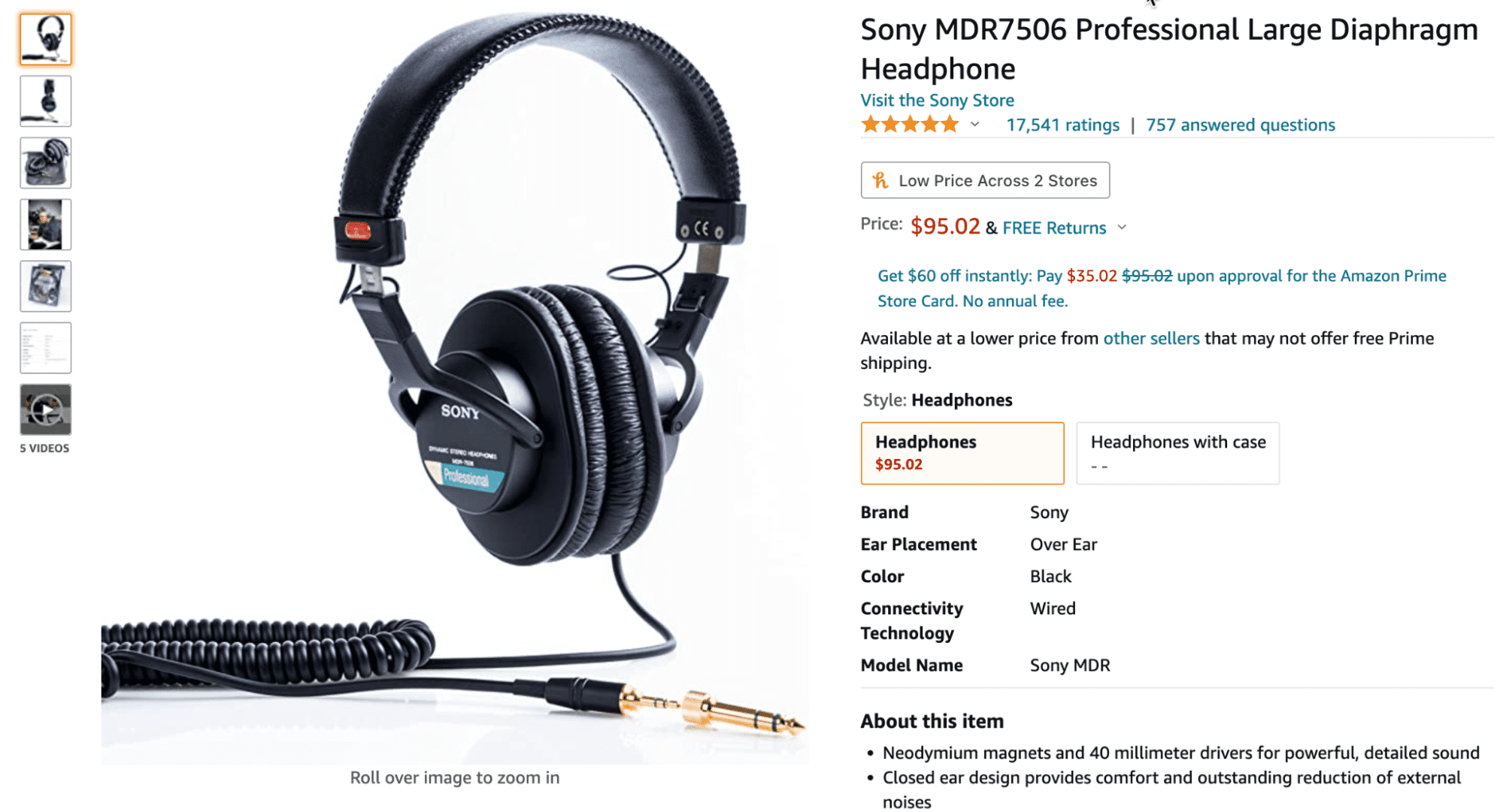 Sony MDR7506