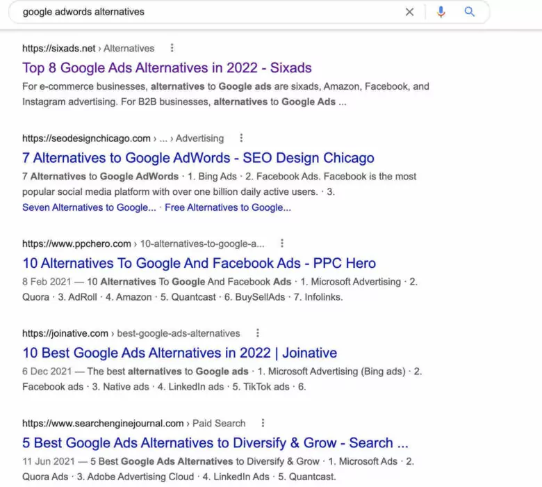 google-adwords-alternatives