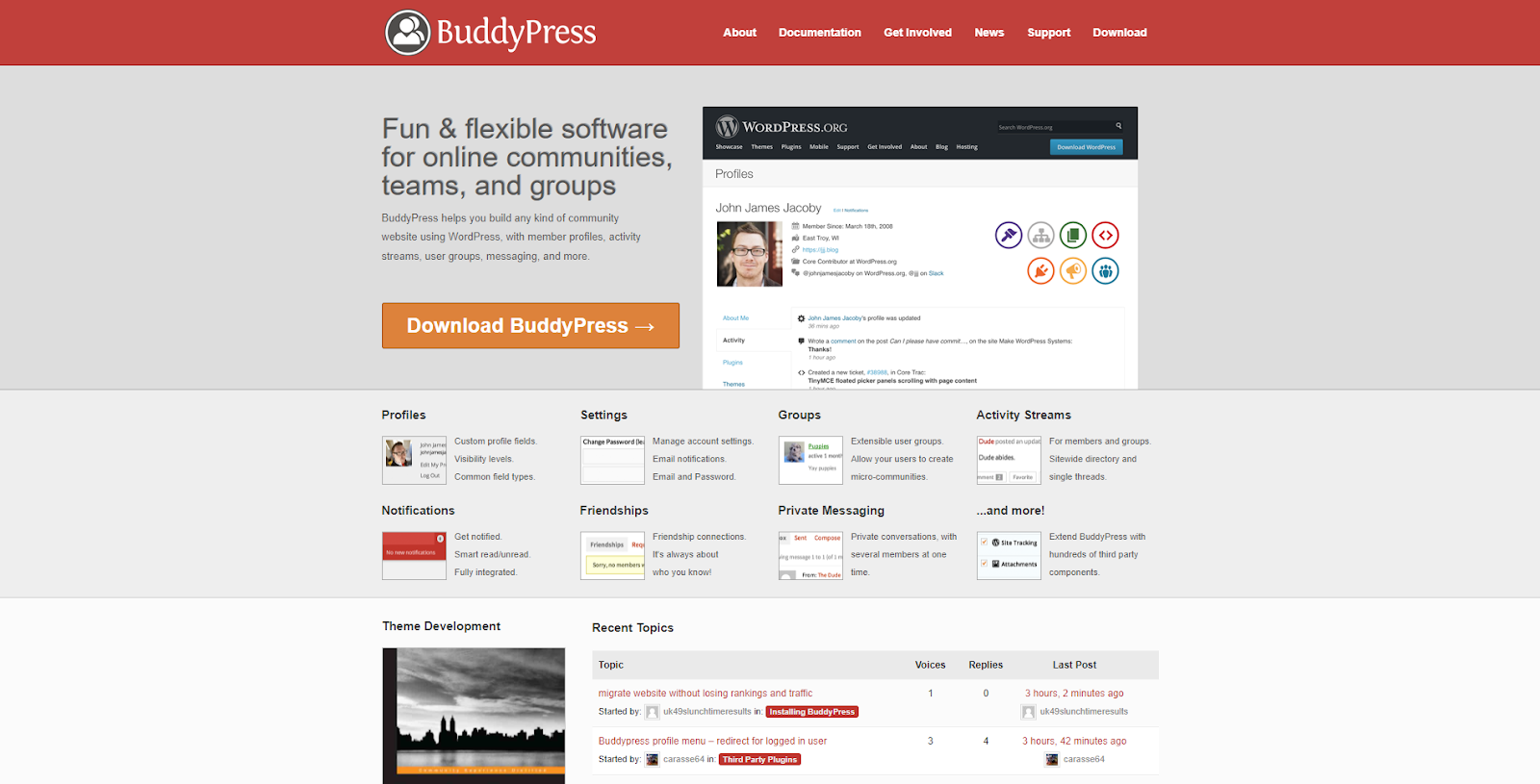 8. BuddyPress (Free)