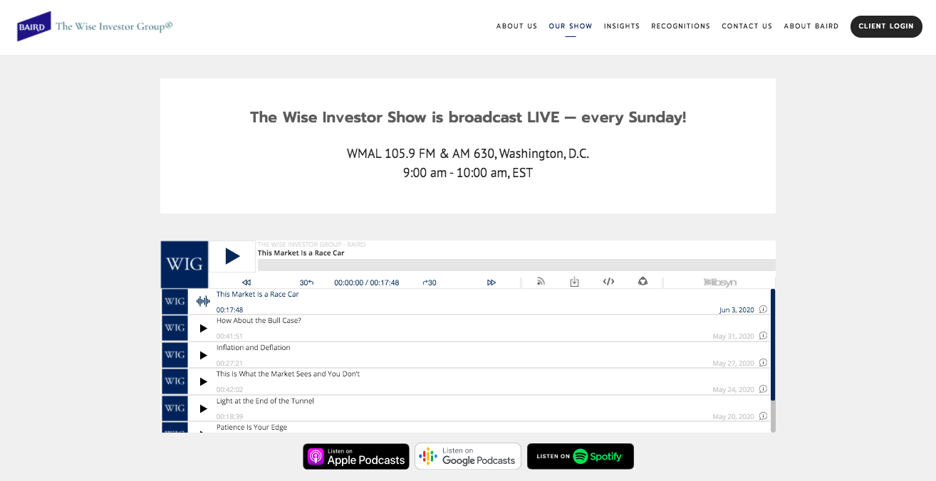 Podcast The Wise Investor Show