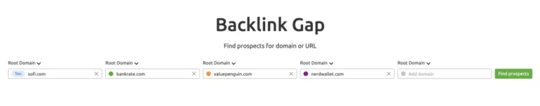 backlink-lücke-semrush