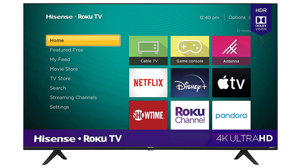 Hisense 50 นิ้ว Class R6090G Roku 4K UHD Smart TV พร้อมความเข้ากันได้ของ Alexa