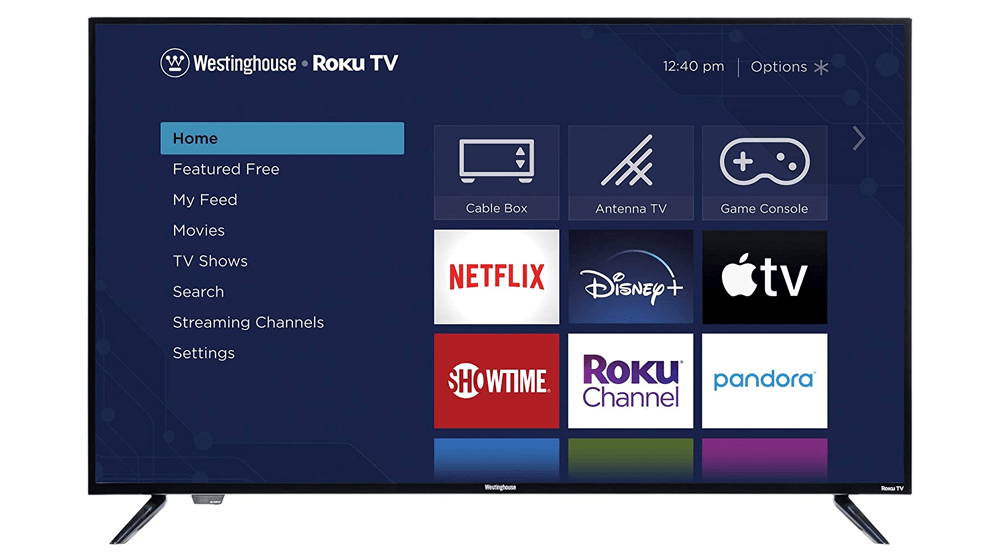 Westinghouse 55 polegadas Roku 4k Ultra HD Smart TV LED com HDR