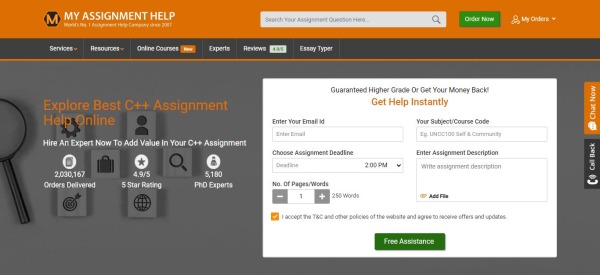My Assignment Help - ajutor c++ pentru teme