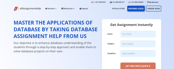 All Assignment Help - Guida all'assegnazione del database