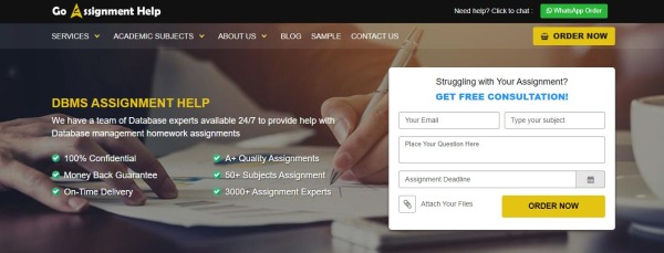 Go Assignment Help - справка по назначению базы данных