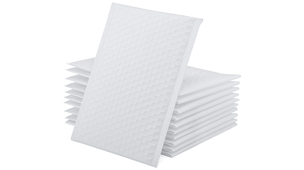 GSSUSA White Poly Bubble Mailers 6x10 مغلفات مبطنة