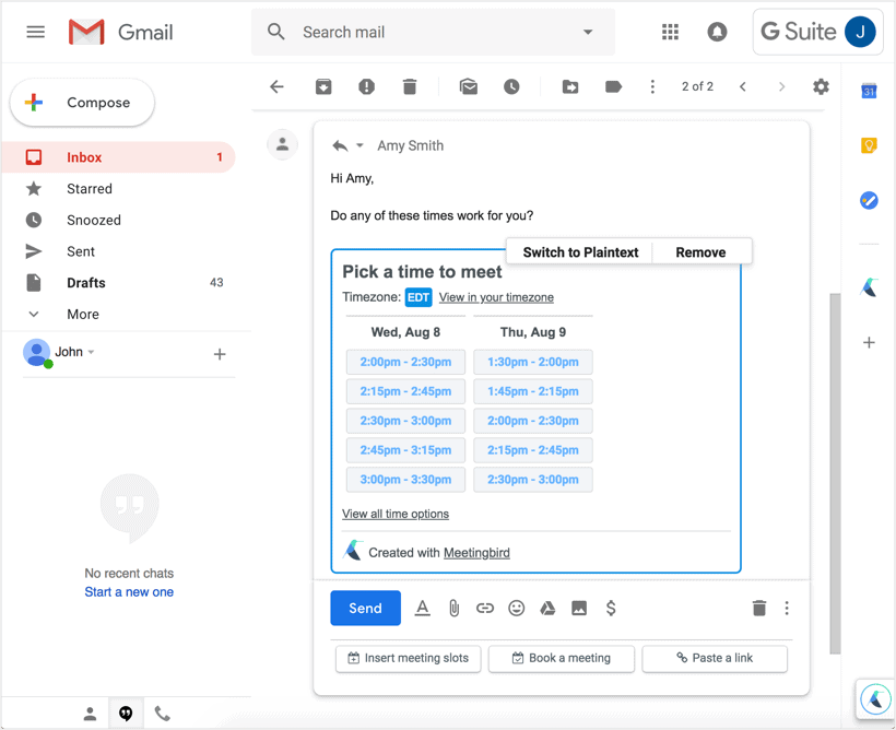 Calendly Alternative-MeetingBird