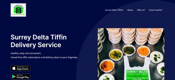 Surrey Delta Tiffin Delivery Service - خدمة تيفين سوري