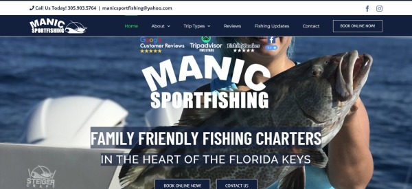 Manic SportFishing - maratona de aluguel de barcos fl