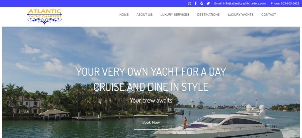 Atlantic Yacht Charters - Yachtvermietung Miami