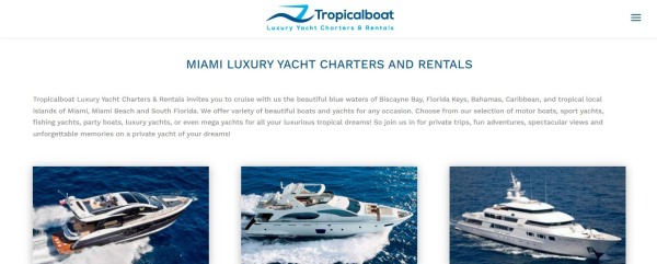 Tropical Boat - alquiler de yates en Miami