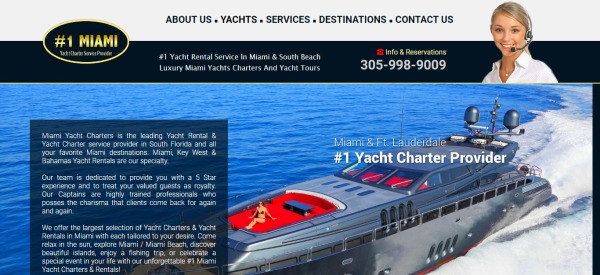 Miami Yacht Charters - เช่าเรือยอทช์ Miami