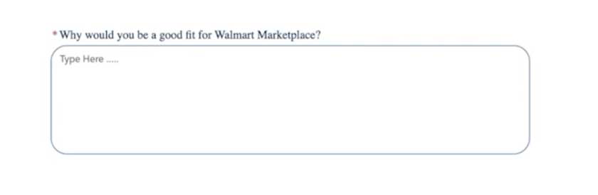 Pregunta sobre los requisitos del mercado de Walmart.com: