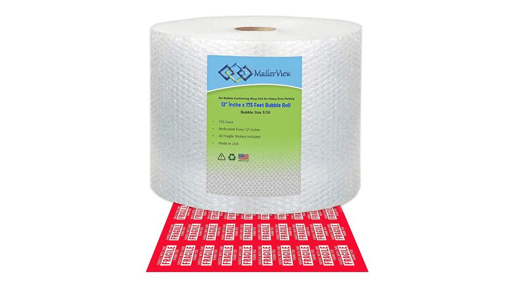 USA Made Air Bubble Cushioning Wrap ม้วนสำหรับบรรจุภัณฑ์สำหรับงานหนัก