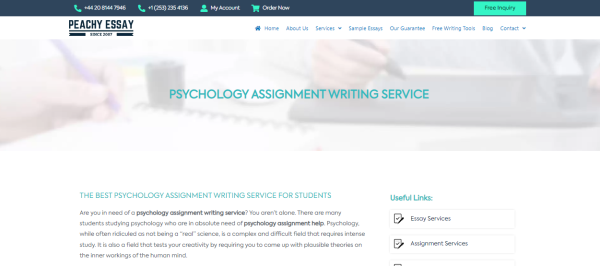 복숭아 같은 에세이 - Psychology Homework Help