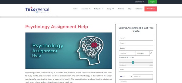 Tutor Versal - Ayuda con la Tarea de Psicología