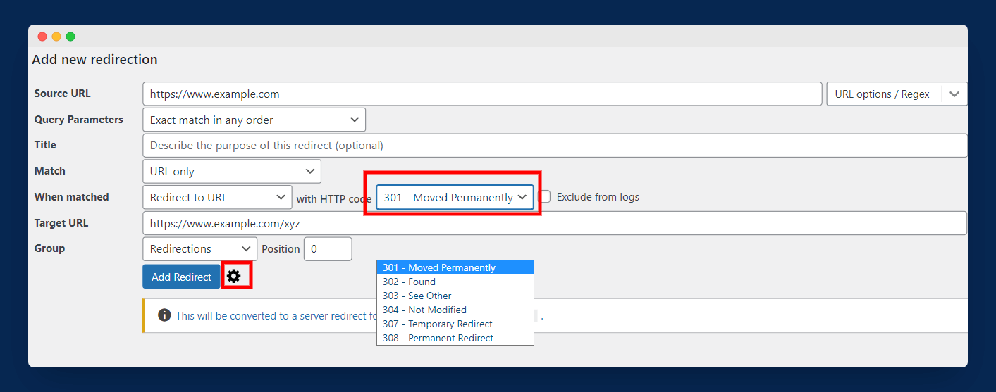 redirect wordpress page, redirect wordpress page to another url, redirecting wordpress page, wordpress redirection