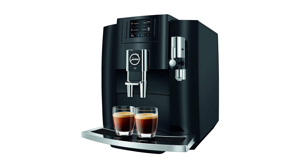 Jura E8 Piano Black Automatik Kaffee