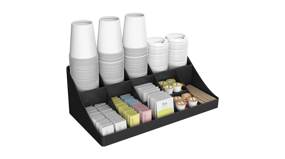 Mind Reader 11 Kompartemen Breakroom Coffee Condiment Organizer