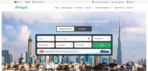 Bayut - firmy z branży nieruchomości w Dubaju