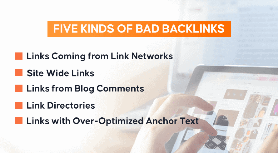 Cinque tipi di backlink difettosi