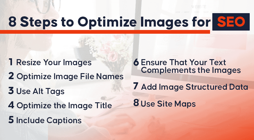 ขั้นตอนในการเพิ่มประสิทธิภาพรูปภาพสำหรับ SEO