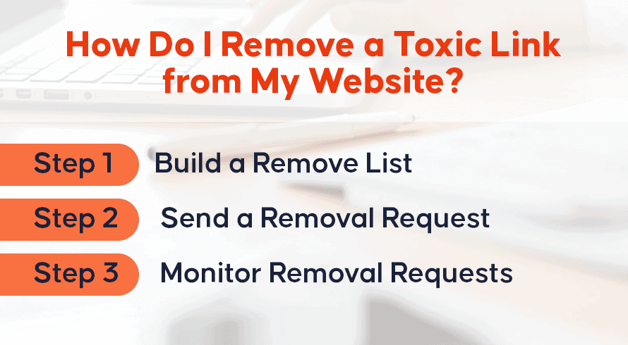 ¿Cómo elimino un enlace tóxico de mi sitio web?