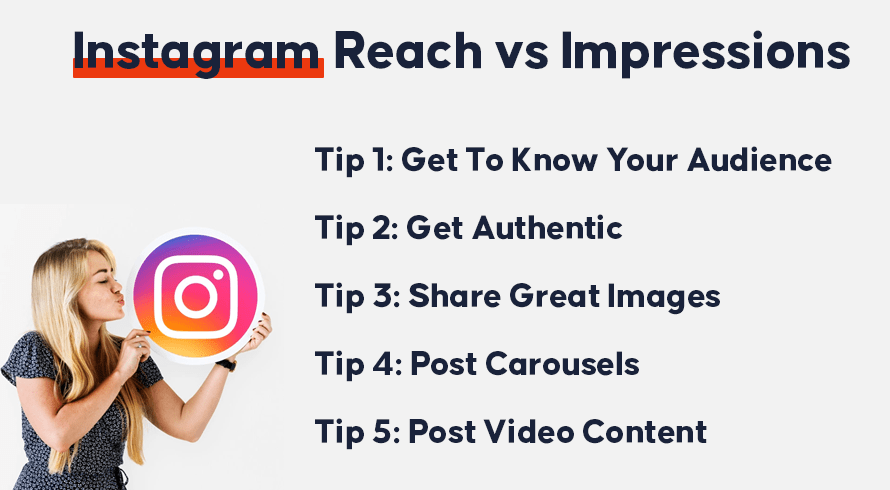 Alcance de Instagram vs Impresiones