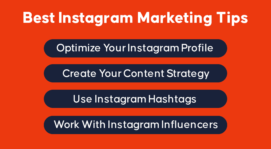 Sugestões de marketing do Instagram