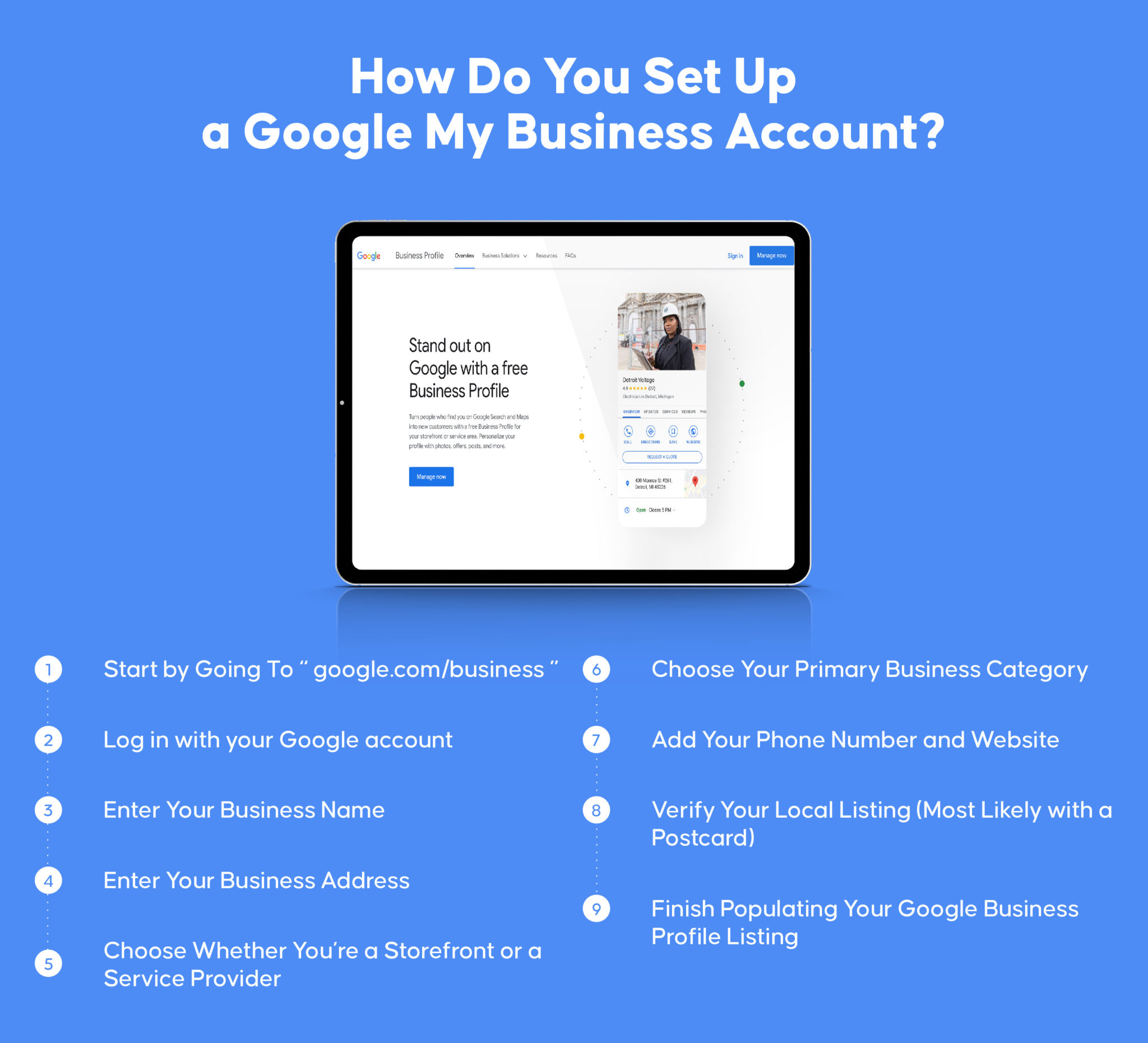 Come si configura un account Google My Business?