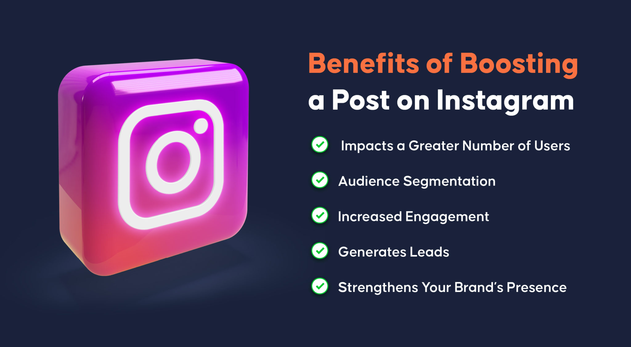 Vorteile des Boostens eines Beitrags auf Instagram