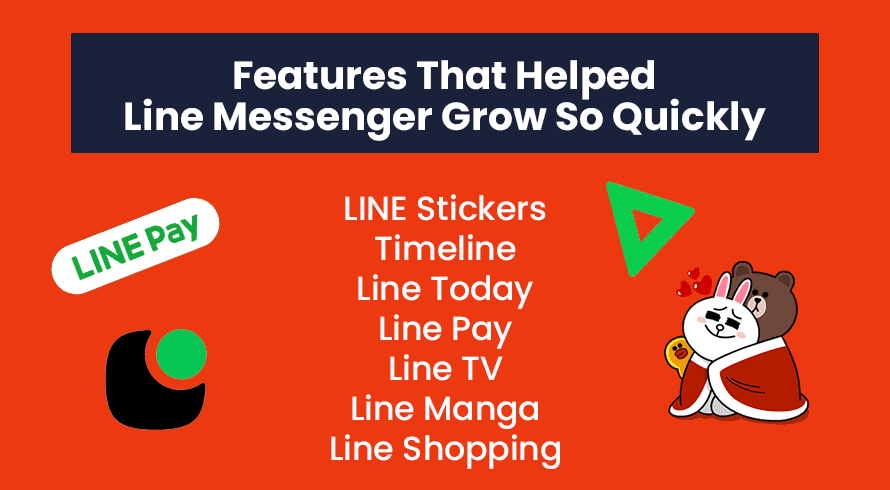 Особенности, которые помогли Line Messenger так быстро расти