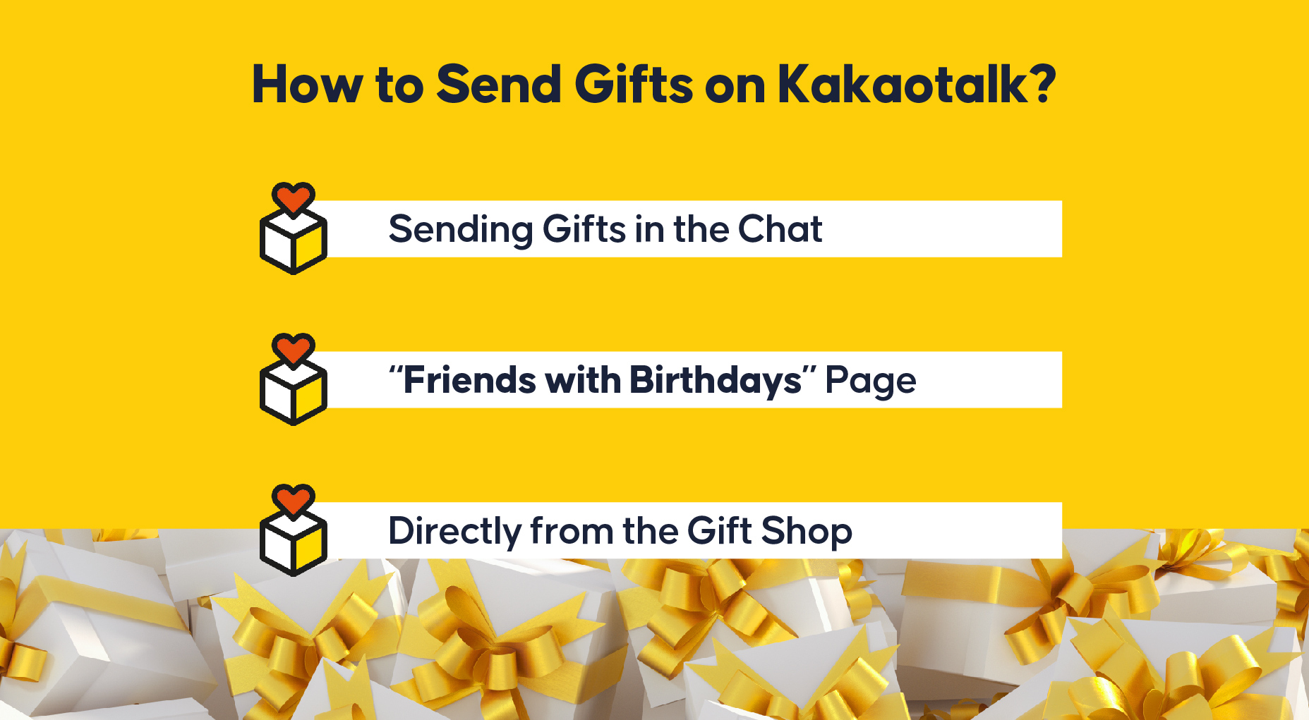 KakaoTalk 礼品里程碑